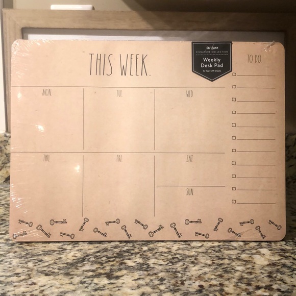 Rae Dunn Weekly Desk Pad